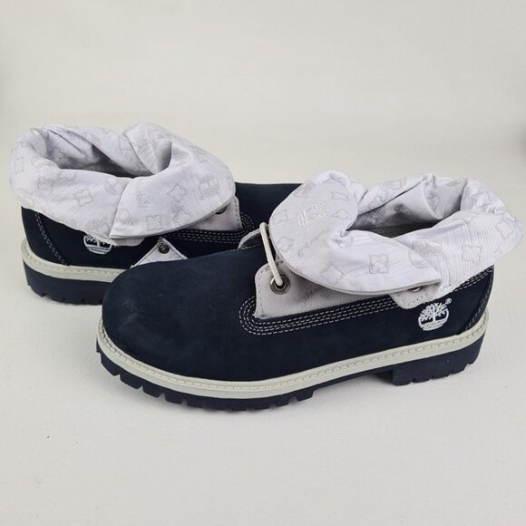 Timberland Script Roll Top Boots Little Kids Navy - Picture 6 of 12